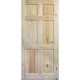 Knotty Pine Door 6-Panel 30in x 80in