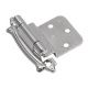 Hinge Self Closing Sterling Nickel Crank 3/8 (BP7328G9) pair