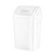 Waste Basket With Swing Top White 11.25l (6-00086)