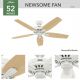 Hunter Newsome Indoor Ceiling Fan White (53319)