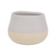 Classic Home and Garden Ceramic Planter 9in. Silver and Sand