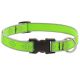 Lupine Pet Reflective Green Diamond Nylon Dog Collar 14in. Adjustable