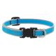 Lupine Pet Reflective Blue Diamond Nylon Dog Collar 16in. Adjustable