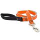 Lupine Pet Reflective Orange Diamond Nylon Dog Leash 6ft