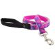 Lupine Pet Reflective Pink Paws Nylon Dog Leash 6ft