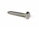 Screw Lag Hex Stainless Steel 1/2 x 1-1/2in