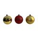 Christmas Ball Wide Green Red & Gold 70mm 10pc (130-9502413)