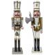 Nutcracker Jacket White Hat Wooden Gold Rings (200-4100202)